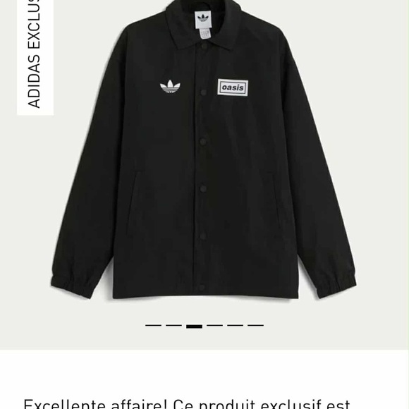 OASIS x Adidas Coach Jacket - Picture 1 of 5